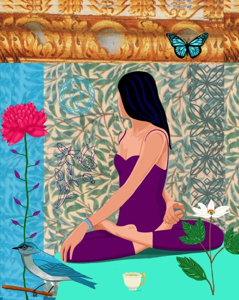 Медитация акварель