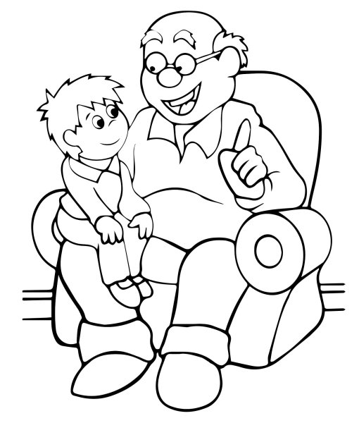 Бабушка рисунок