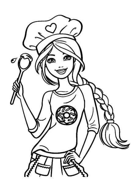 Раскраски для девочек Барби