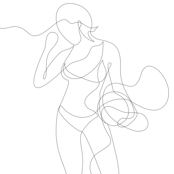 Портрет одной линией Минимализм