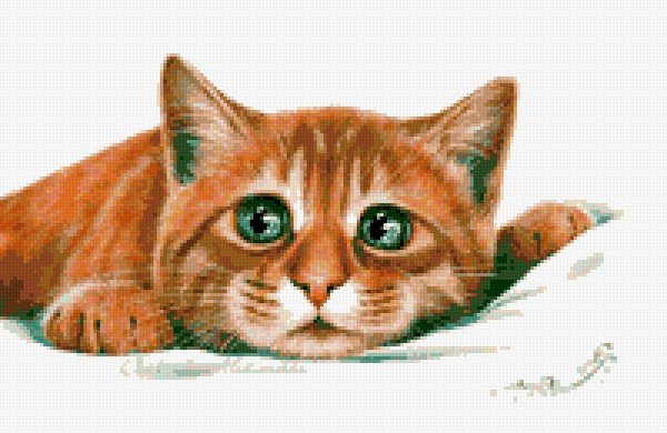 Рыжий кот рисунок