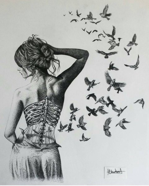 Крутая черно-белая Графика