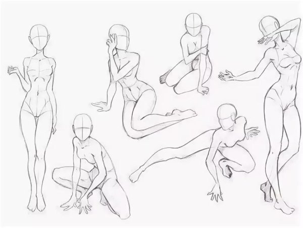 Женские позы