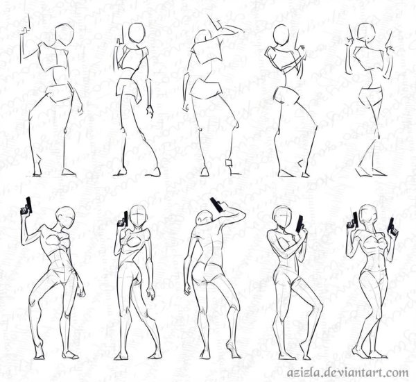 Женские позы