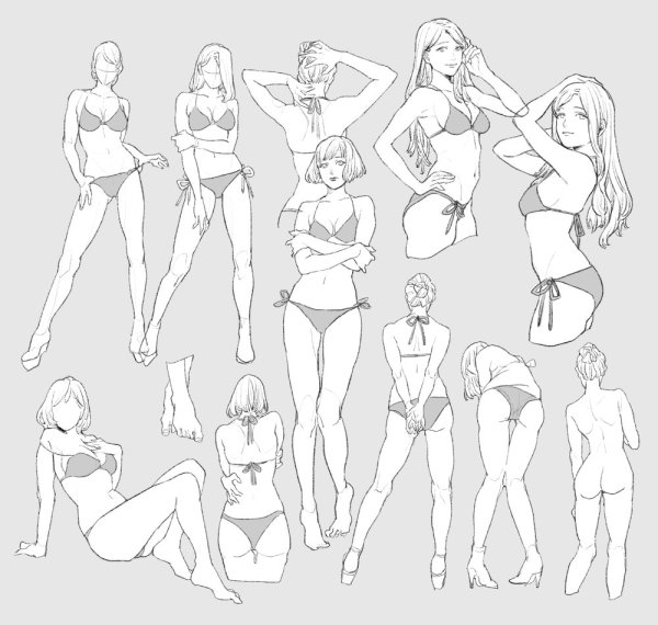 Женские позы