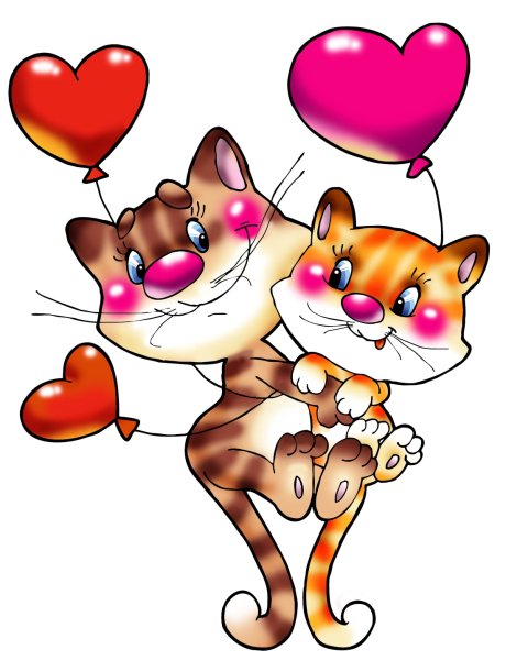 Зверюшки с сердечками