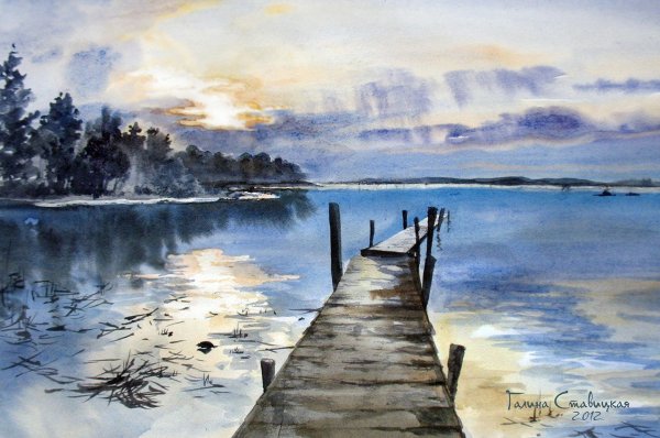 Галина Ставицкая акварель