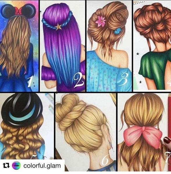 Мультяшные прически