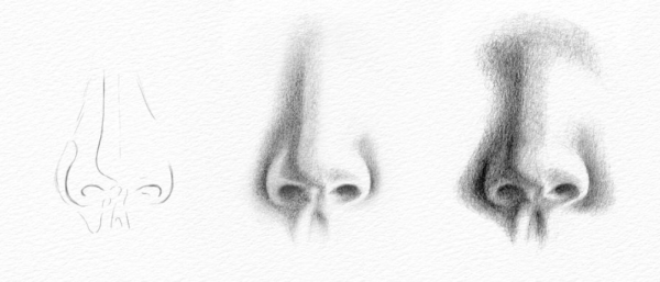 Нос рисунок