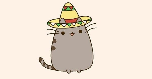 Легкие рисунки Пушина котика