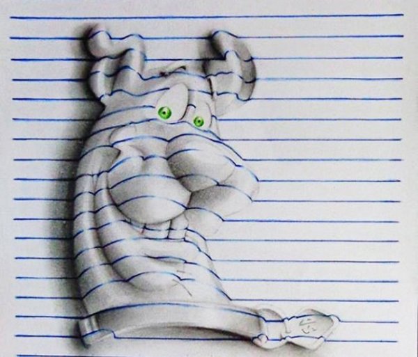 Прикольные рисунки в тетради