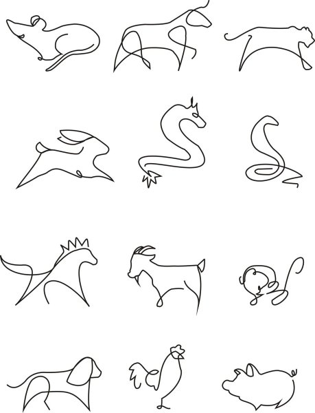 Роспись в виде животных