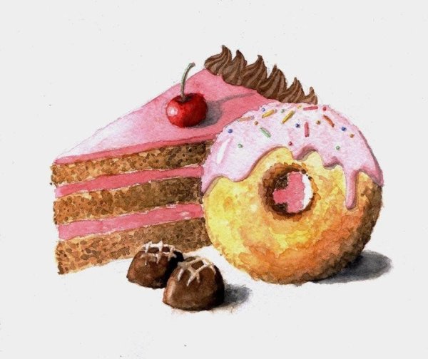 Пирожные для рисования