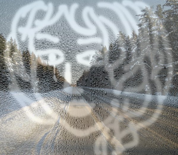 Рисование на запотевшем стекле