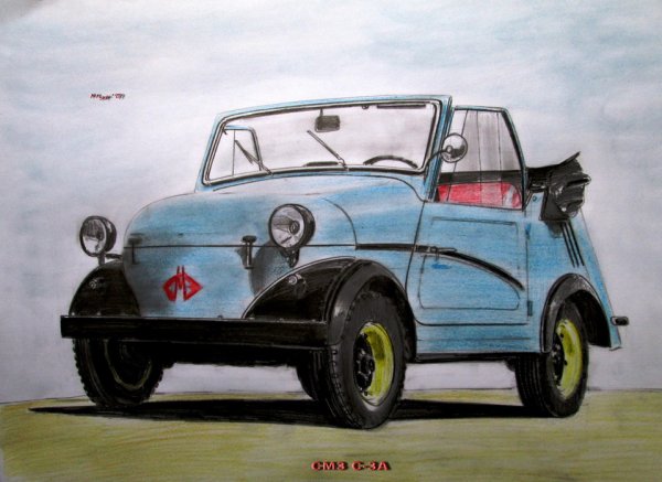 Рисунки советских автомобилей