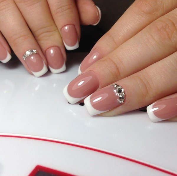 Френч на короткие ногти