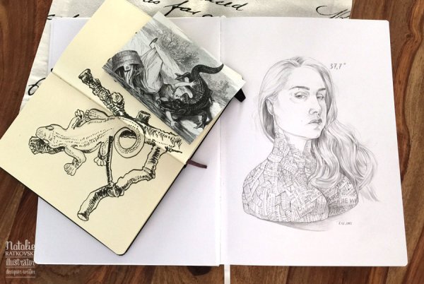 Натали Ратковски скетчбуки