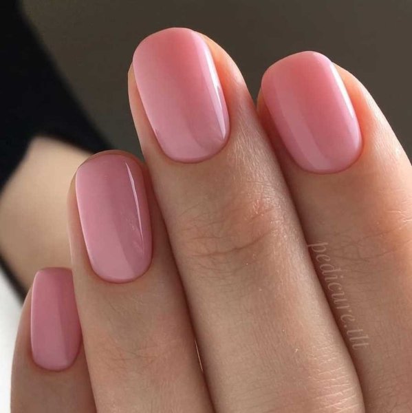 Маникюр гель лак нюдовый