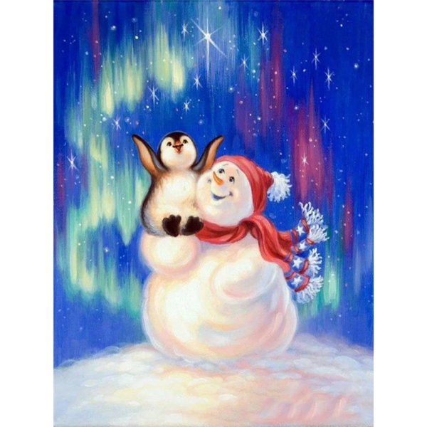 Художник Дона Гелсингер Снеговик