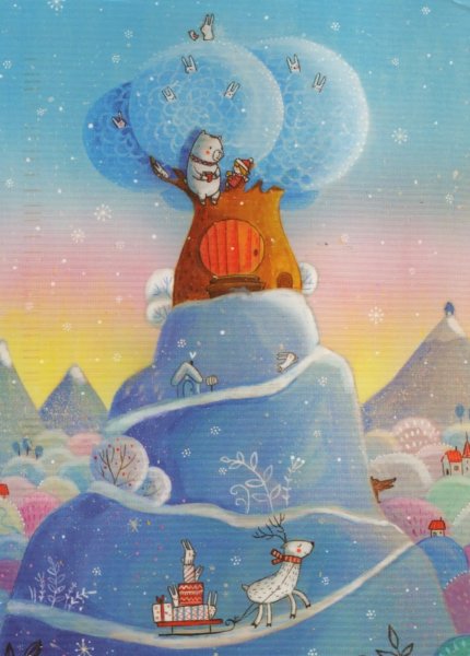 Новогодние картины акрилом