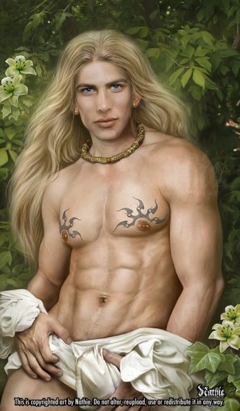 Мужчины боги с длинными волосами