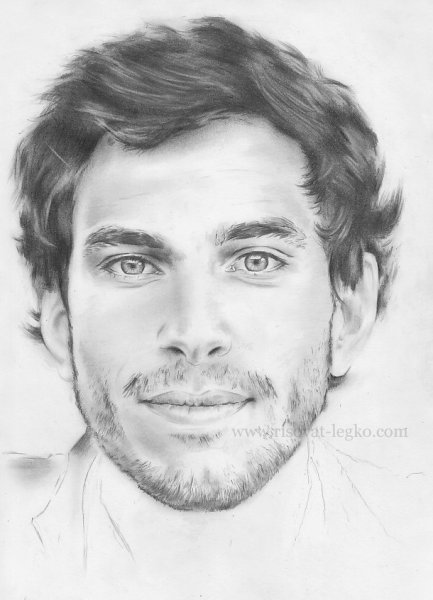Мужское лицо рисунок