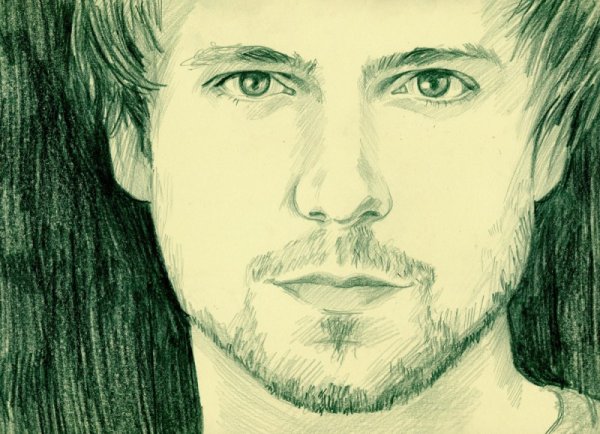 Лицо мужчины рисунок карандашом