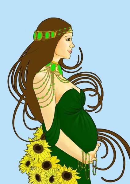 Рисунок беременной