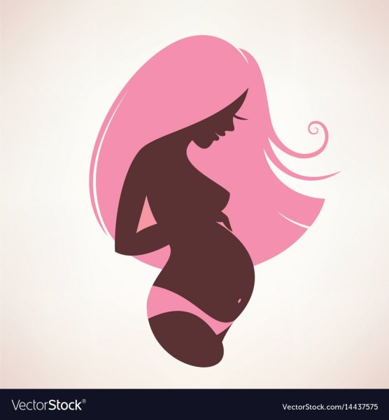 Рисунок беременной девушки