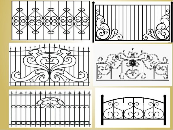 Ажурные ограды рисунок