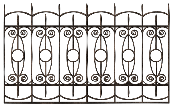 Ажурное металлическое ограждение
