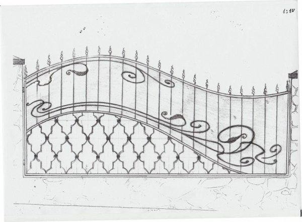 Художественная ковка заборы эскизы