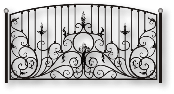 Ажурные кованые заборы