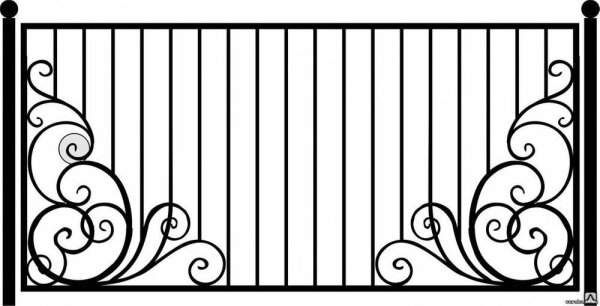 Ажурное металлическое ограждение