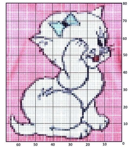 Монохромная вышивка детская