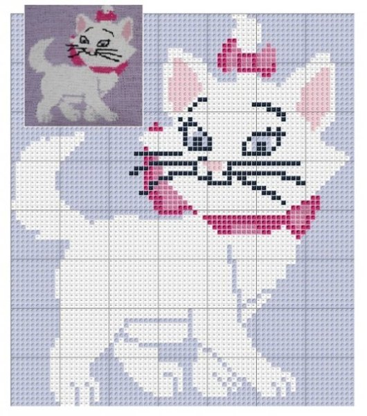 Монохромная вышивка детская