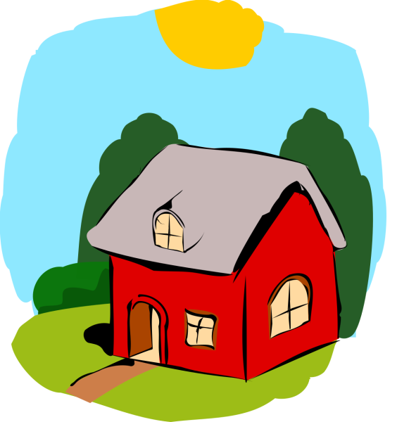 Красный домик