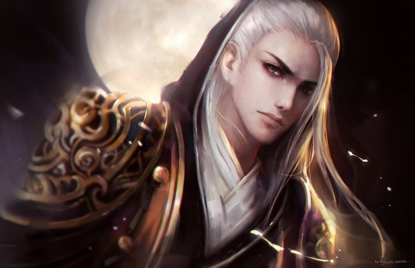 Эльф с белыми волосами