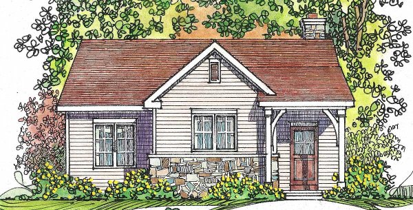 Дачный дом карандашом