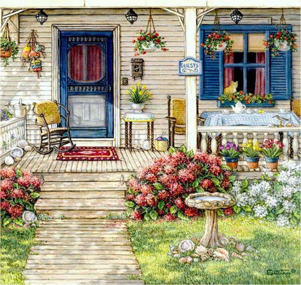 Художница Джанет Крускамп