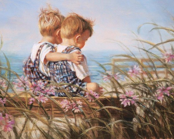 Детская прическа карандашом