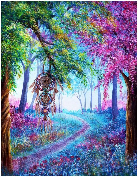 Пейзажи яркие красочные