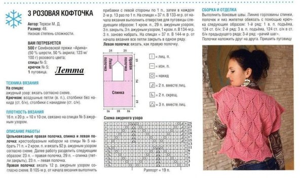 Узоры для вязания спицами детских кофточек