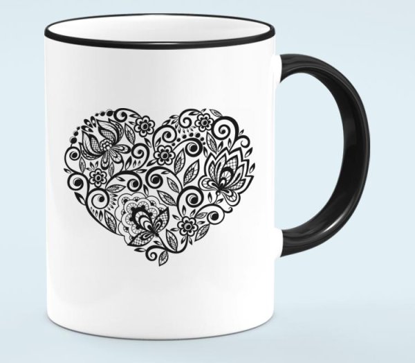 Кружка с узорами