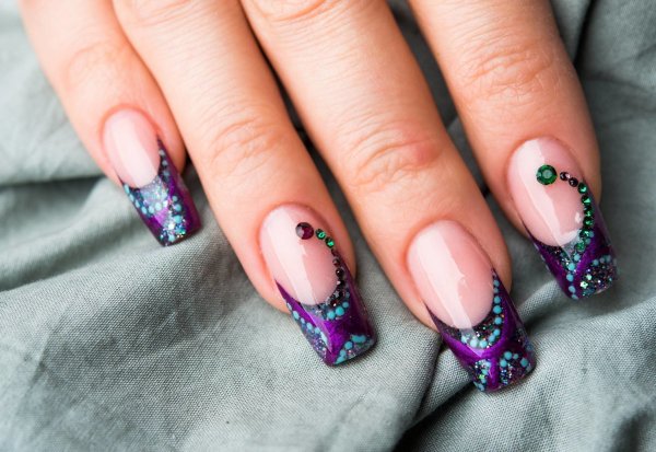 Выкладной френч голубой