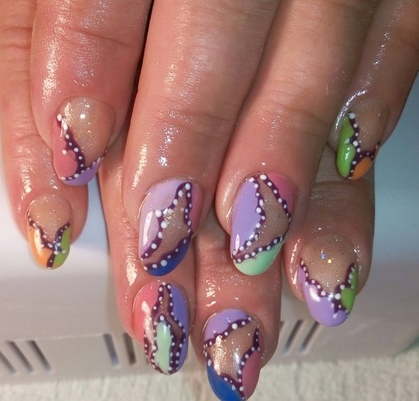 Летний маникюр френч