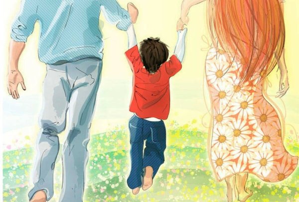 Рисунок для папы фломастерами