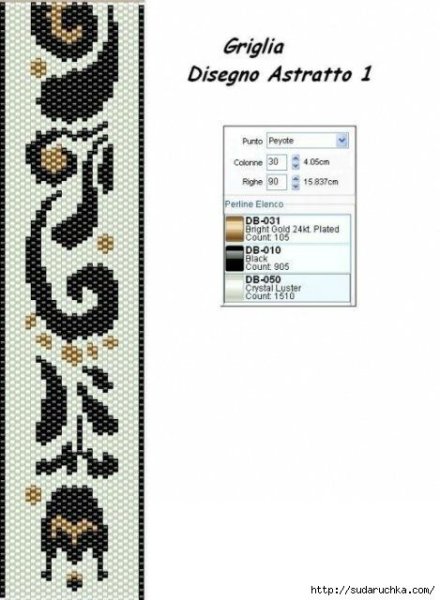 Бисерное Ткачество схемы браслетов