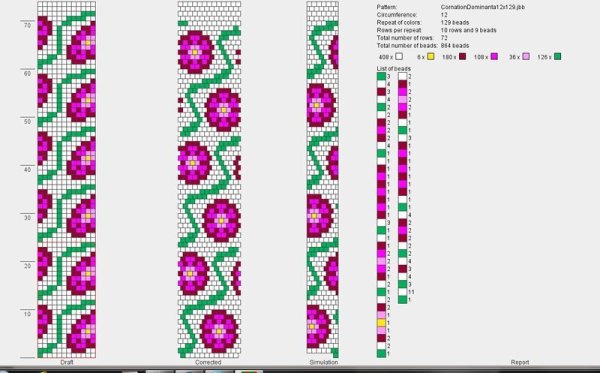 Схемы браслетов из бисера на станке 8 бисерин