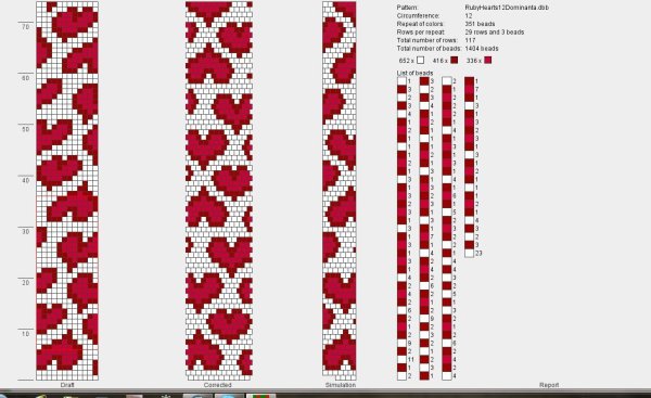 Схемы для бисероплетения браслет с сердечком